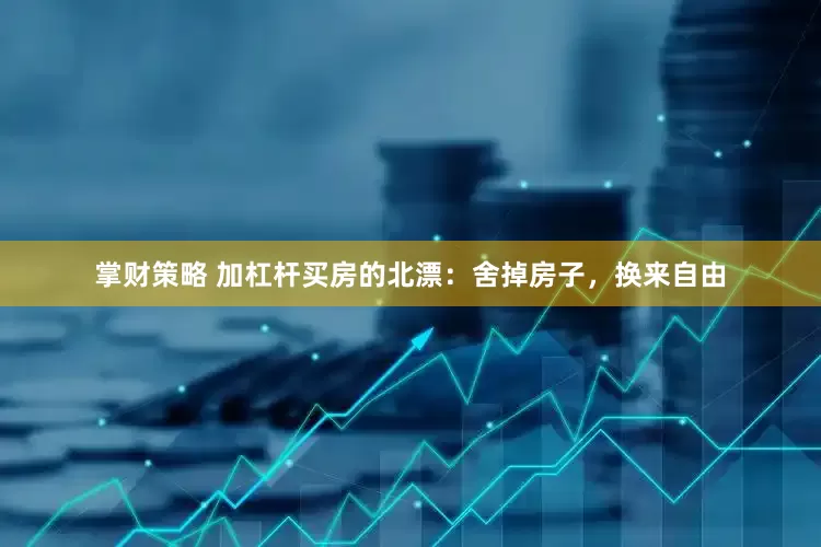 掌财策略 加杠杆买房的北漂:舍掉房子,换来自由